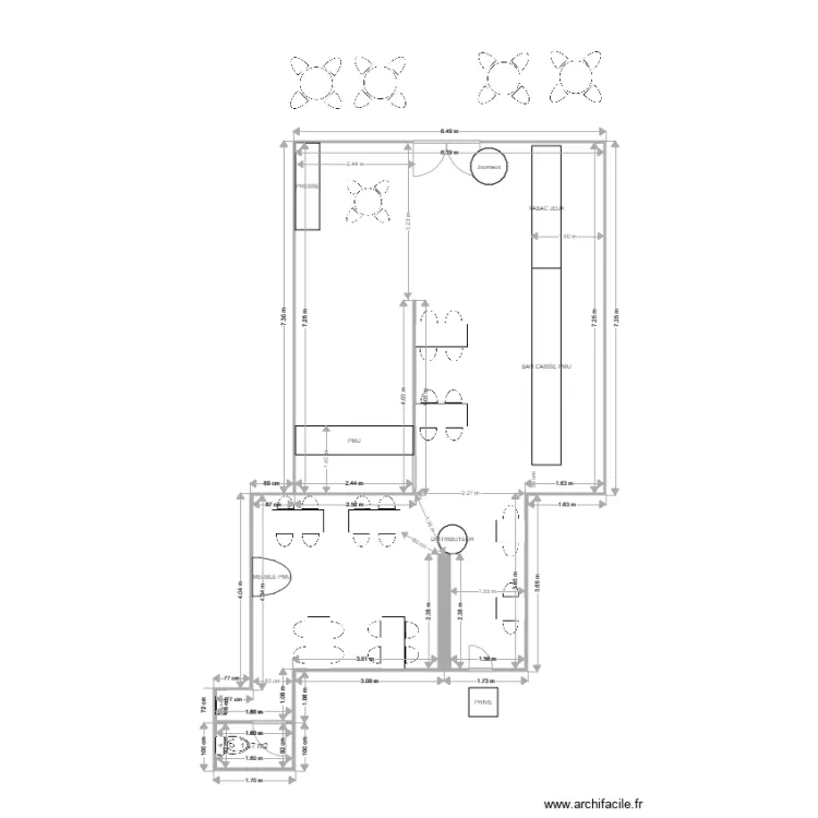 LE LONGCHAMP MER. Plan de 