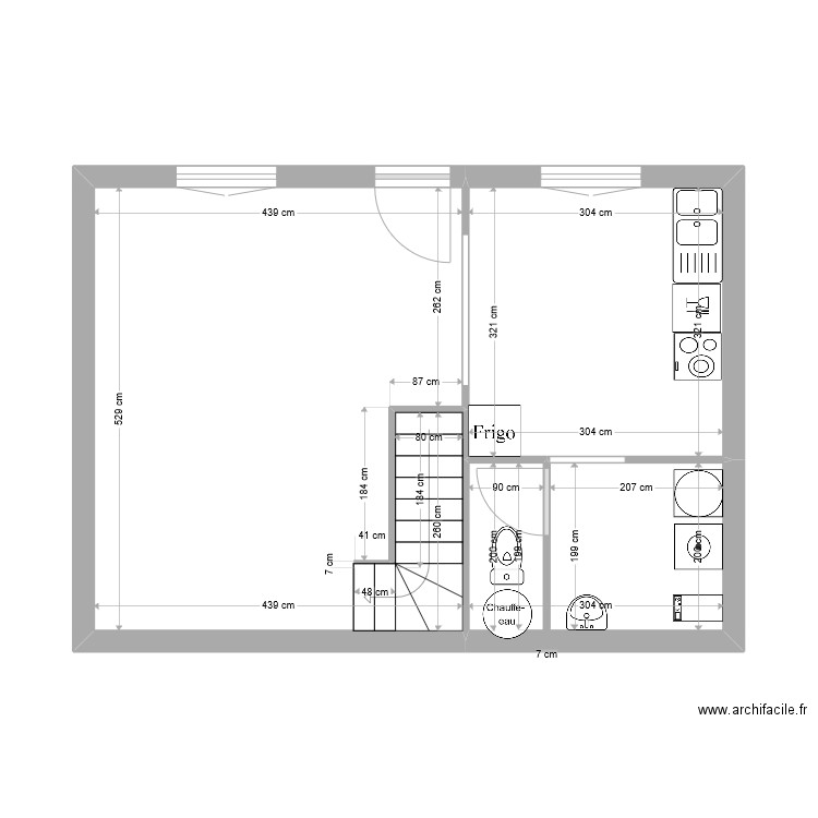 Rioux RDC. Plan de 0 pièce et 0 m2
