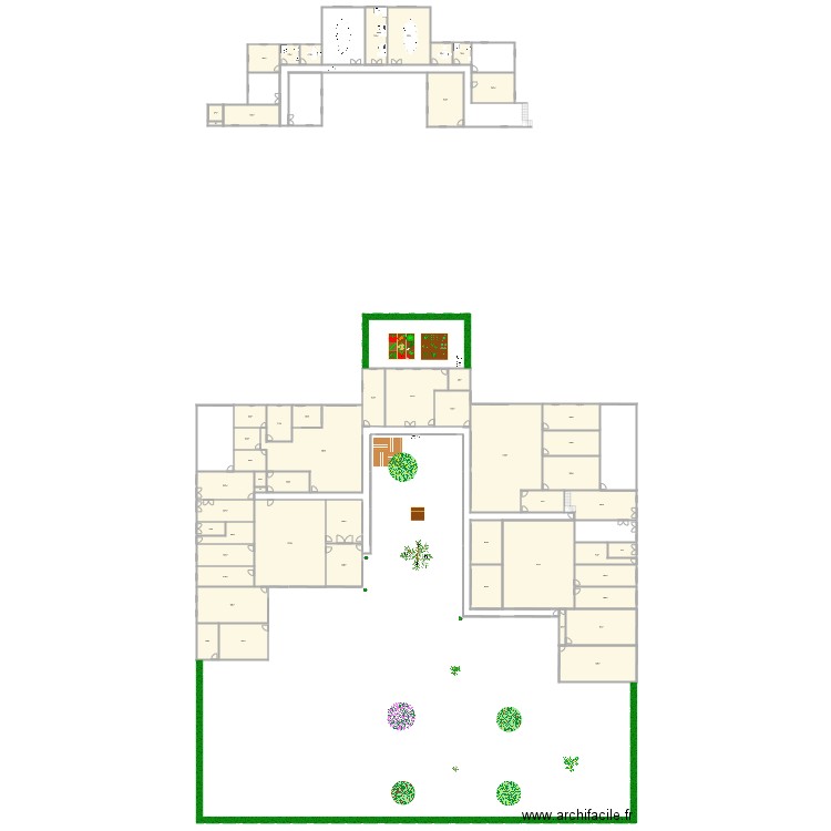 Les Verts De Terre avec étage. Plan de 0 pièce et 0 m2