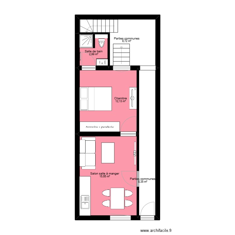 PROJET_CHARMES_A. Plan de 21 pièces et 186 m2