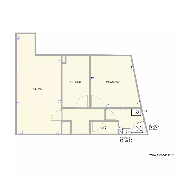 90 BELLEVILLE. Plan de 