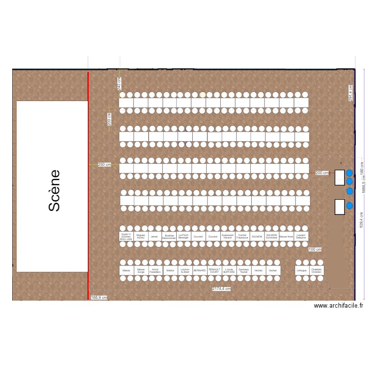 Table 23 sept 23 Cabaret magique. Plan de 0 pièce et 0 m2