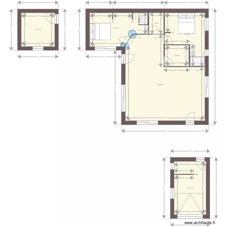 Maison projet Solerieux. Plan de 