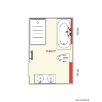 Salle de bains avant
