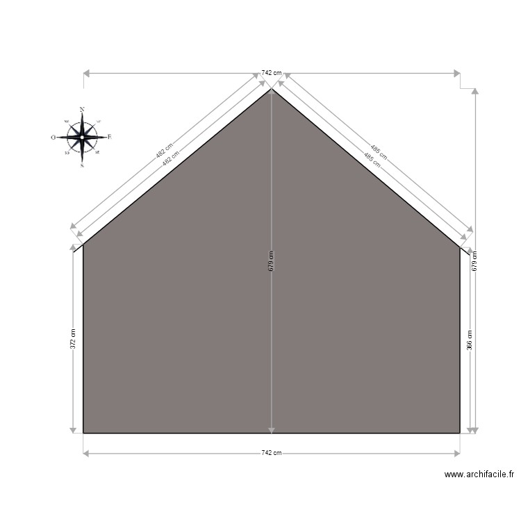 Façade sud (BEFORE2). Plan de 0 pièce et 0 m2