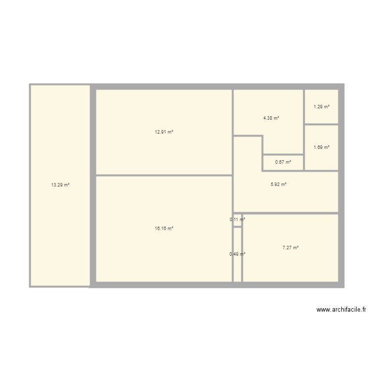 Chantemerle F2. Plan de 0 pièce et 0 m2
