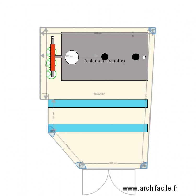 Agencement salle turbine 3. Plan de 0 pièce et 0 m2