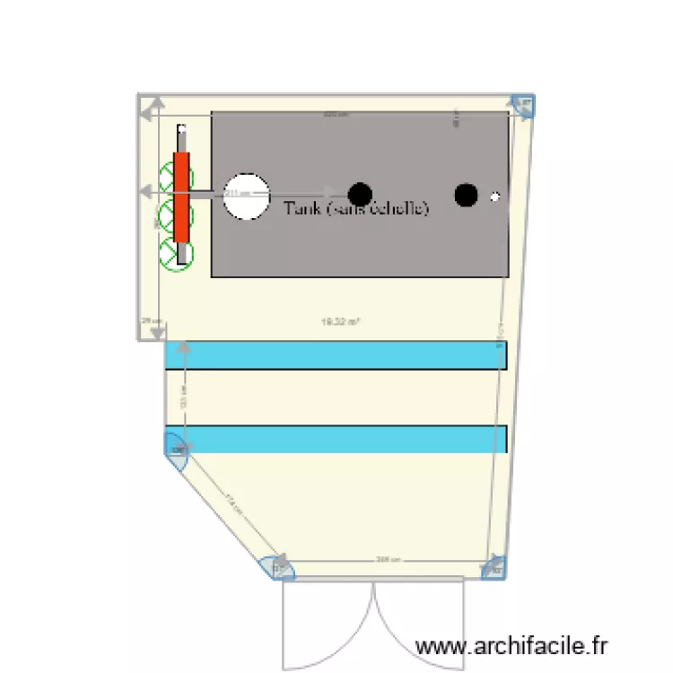 Agencement salle turbine 3. Plan de 