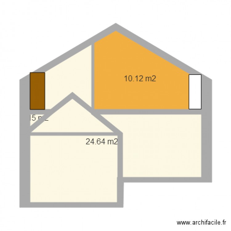 Pignon nord  mansarde 115 cm. Plan de 0 pièce et 0 m2