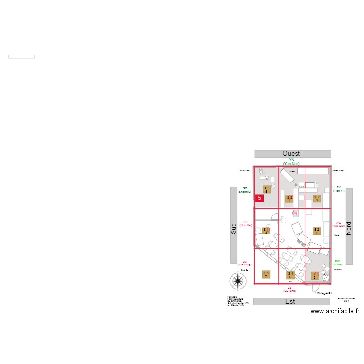 Secteurs favorables plus étoile 5. Plan de 0 pièce et 0 m2