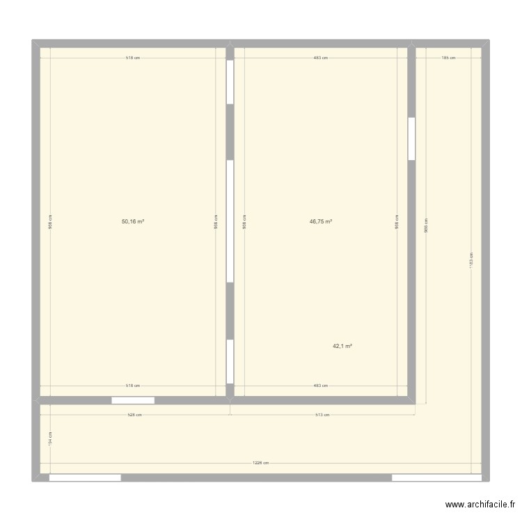 Atelier Mareyage St Raphael. Plan de 3 pièces et 139 m2