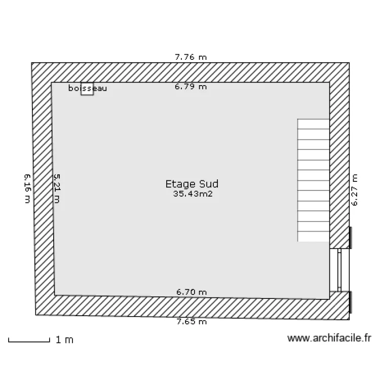 FERME - Etage SUD. Plan de FERME - Etage SUD. Plan de