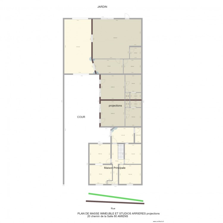 titre. Plan de 0 pièce et 0 m2