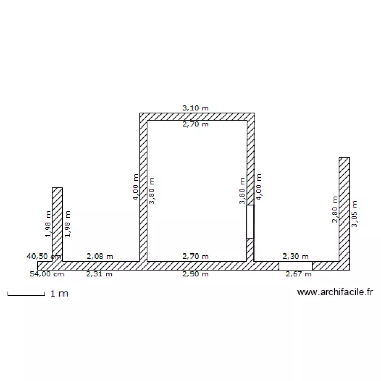 Salledebain. Plan de 