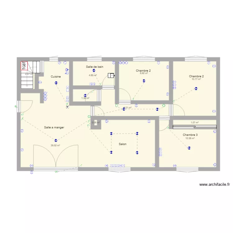 Plan Maison Fabrice Fournier. Plan de 