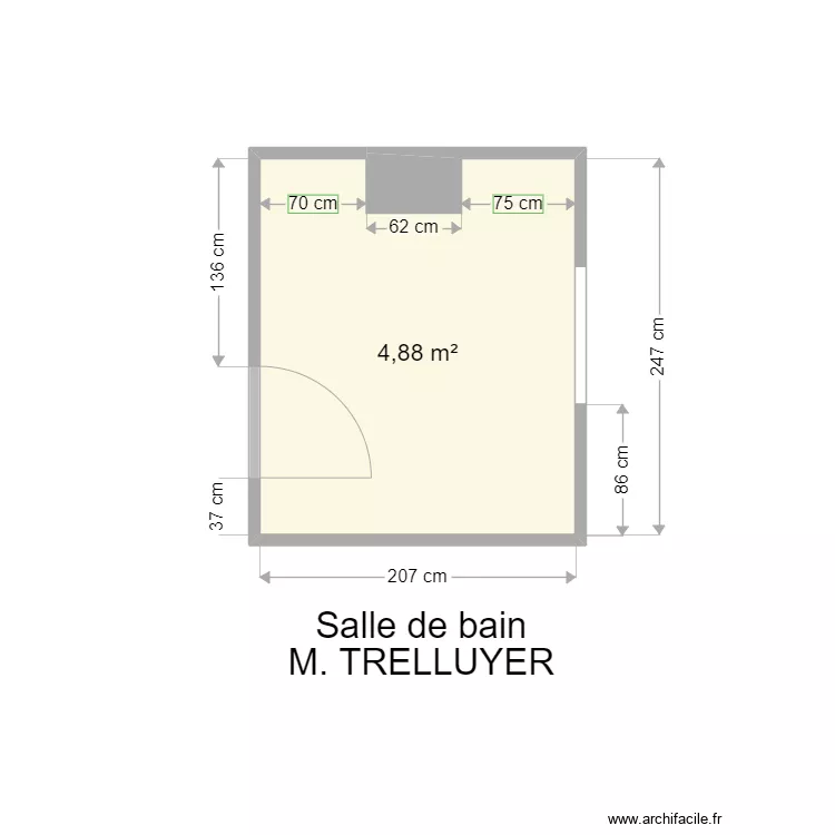 M. TRELLUYER. Plan de 