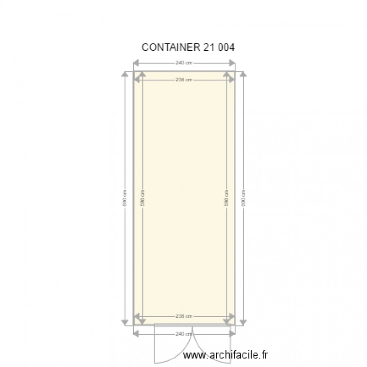 CONTAINER 21 004. Plan de 0 pièce et 0 m2