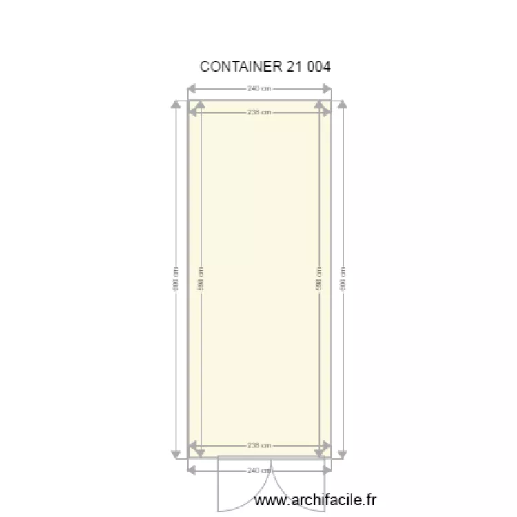 CONTAINER 21 004. Plan de 