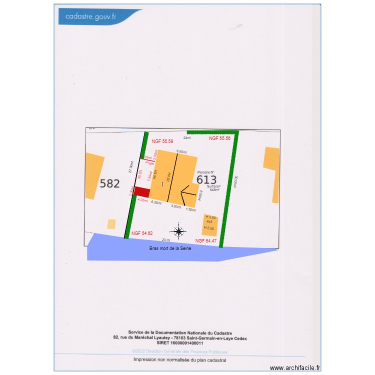 plan de masse D     chalet 90  PCrelance 3. Plan de 0 pièce et 0 m2