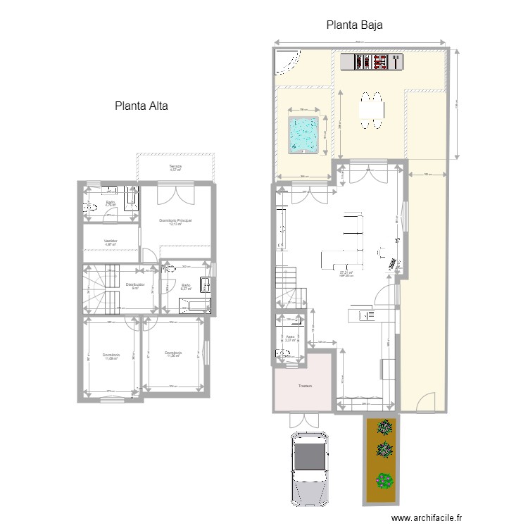 1133 Agaete 3. Plan de 13 pièces et 208 m2