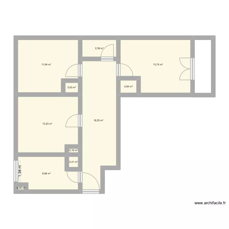 Plan appartement. Plan de 11 Pièces et 67 m² Plan appartement. Plan de 11 Pièces et 67 m²