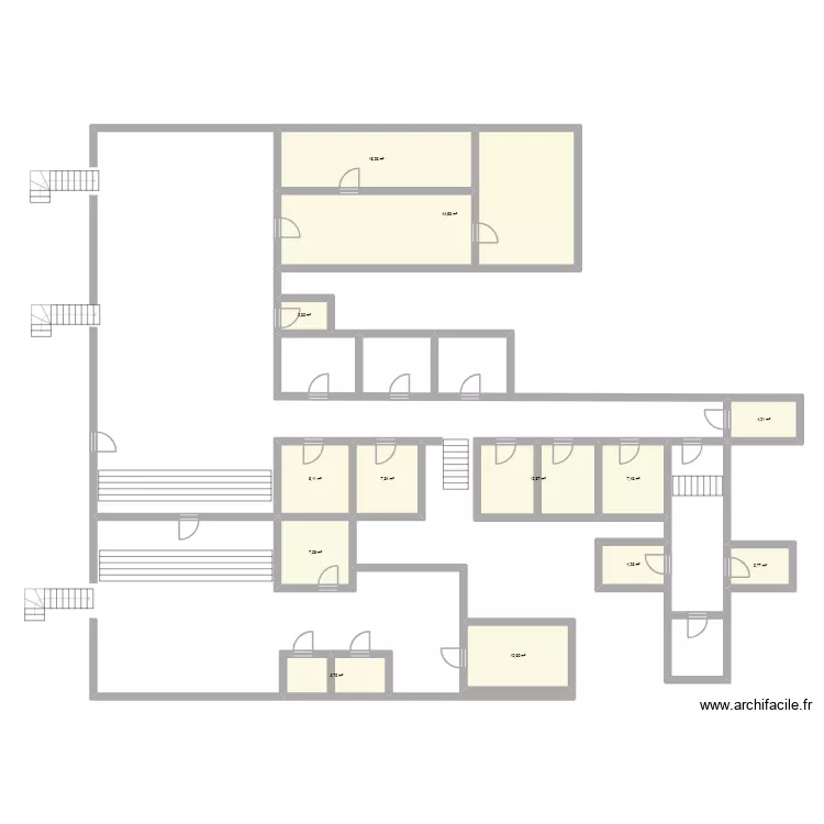 MEPIR. Plan de 13  et 137 m²