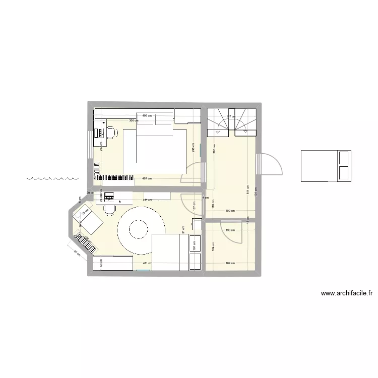 oxford etage 2. Plan de 3  et 37 m²