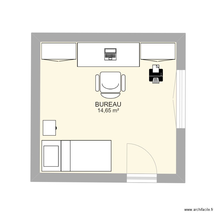 BUREAU RDC 2022 VERSION 2. Plan de 0 pièce et 0 m2
