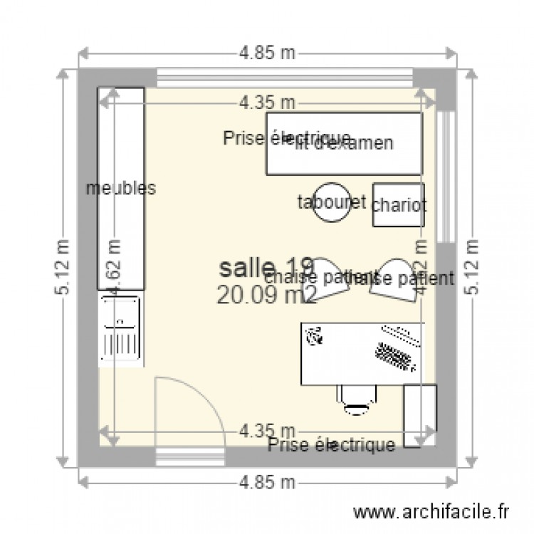 salle 19. Plan de 0 pièce et 0 m2