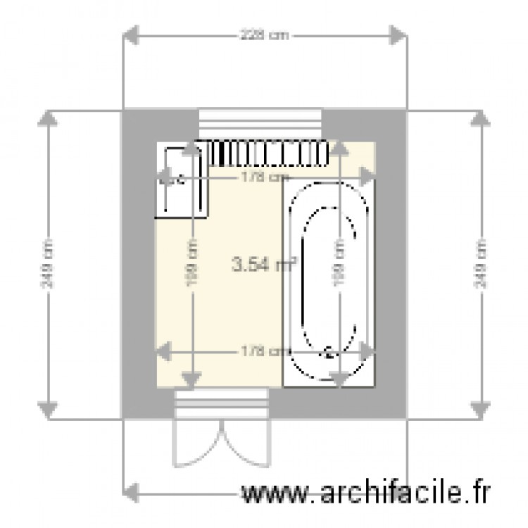 Delahaye SDB Godinne avant. Plan de 0 pièce et 0 m2