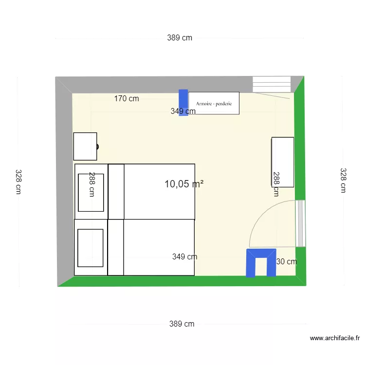 chambre marmotte 2. Plan de 