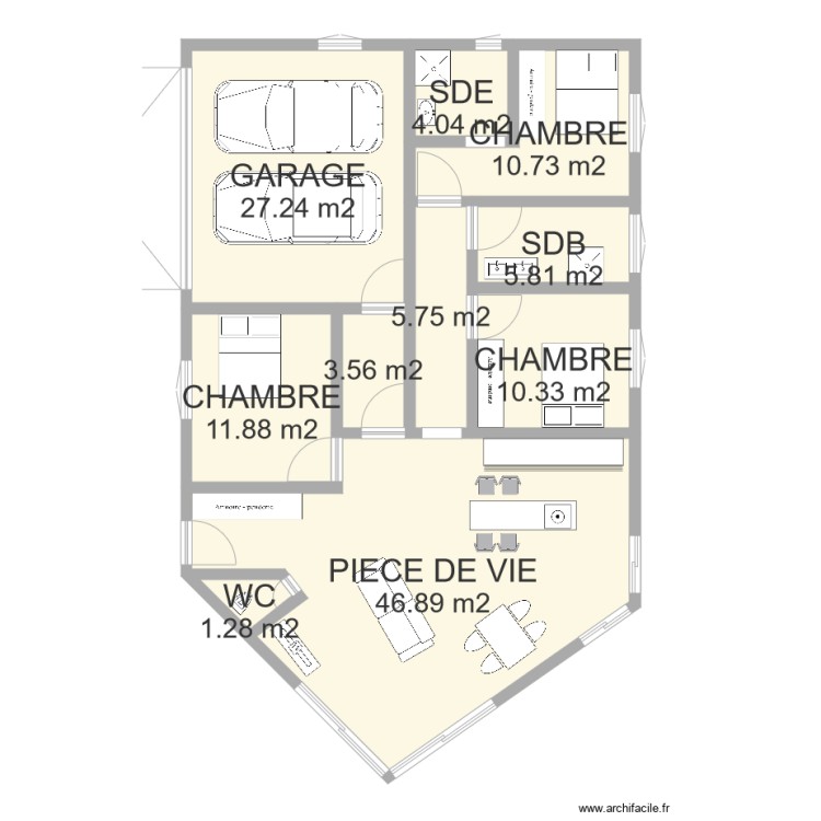 THOMAS. Plan de 0 pièce et 0 m2 THOMAS. Plan de 0 pièce et 0 m2