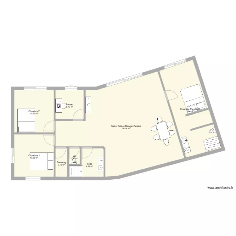 Maison plain pied Villemur. Plan de Maison plain pied Villemur. Plan de