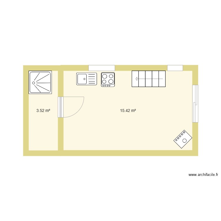 abri velo. Plan de 0 pièce et 0 m2