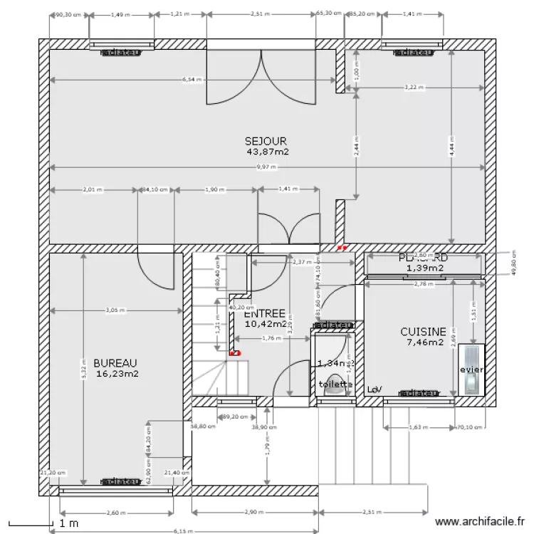 6 GARONNE PLOBSHEIM /RDC. Plan de 