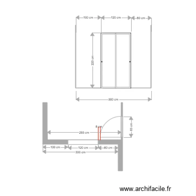 chambreeesthaut. Plan de 