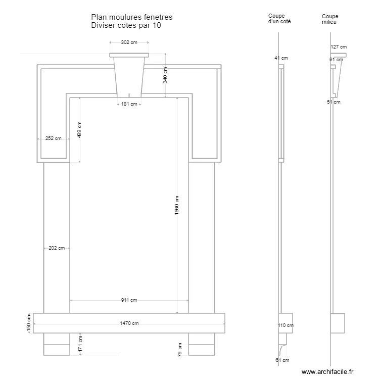 Moulures_Fenètres. Plan de Moulures_Fenètres. Plan de