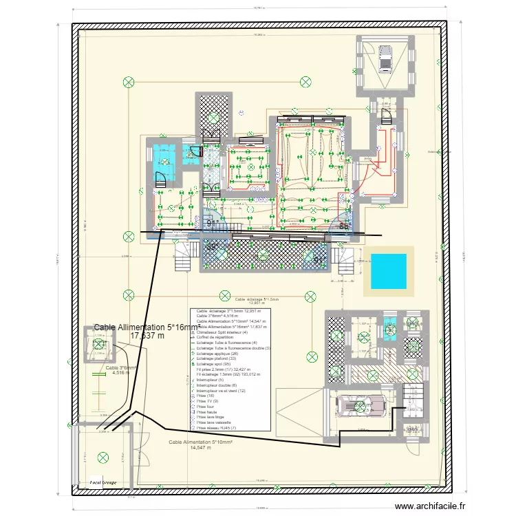 plan electricte  203. Plan de 