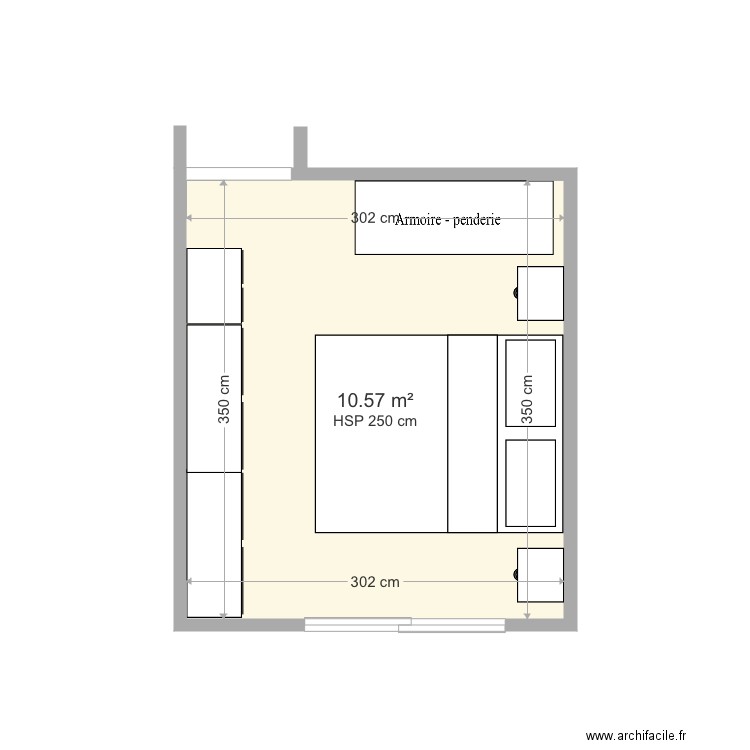 Chambre. Plan de 0 pièce et 0 m2