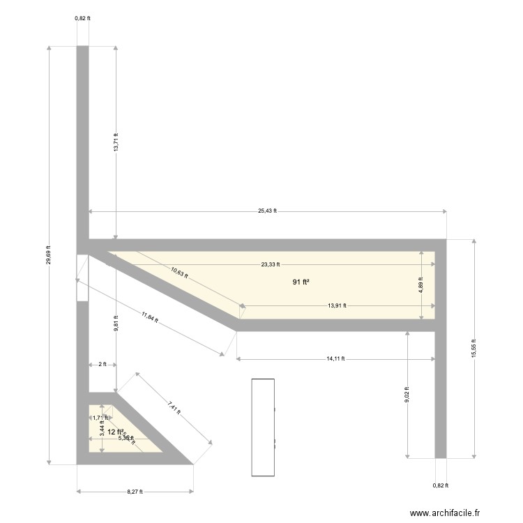 Side Building. Plan de 0 pièce et 0 m2