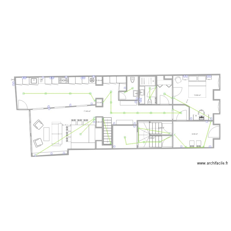 Braga 50 piso 0. Plan de 0 pièce et 0 m2