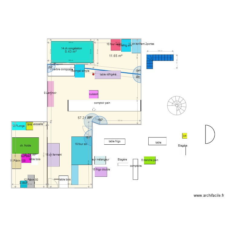 boulangerie 5. Plan de 0 pièce et 0 m2