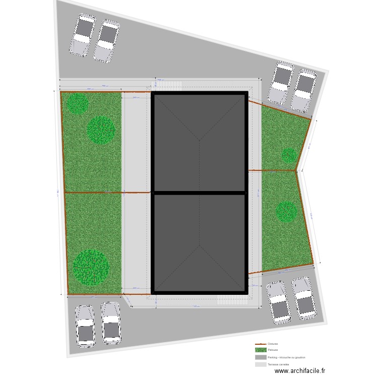 Plan Terrains Lamy Agencement extérieur. Plan de 0 pièce et 0 m2