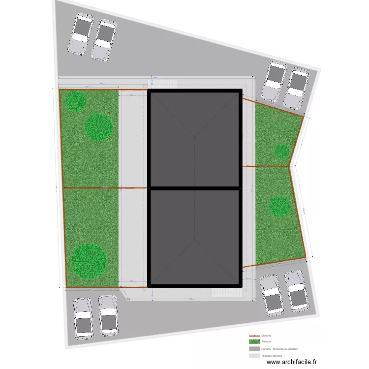 Plan Terrains Lamy Agencement extérieur. Plan de Plan Terrains Lamy Agencement extérieur. Plan de