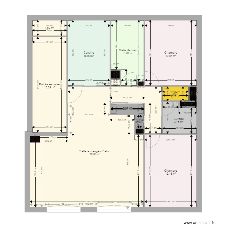 travaux vide. Plan de 0 pièce et 0 m2