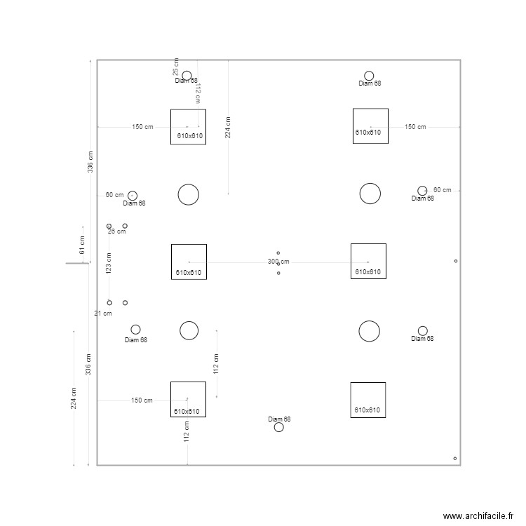 plafond. Plan de 0 pièce et 0 m2