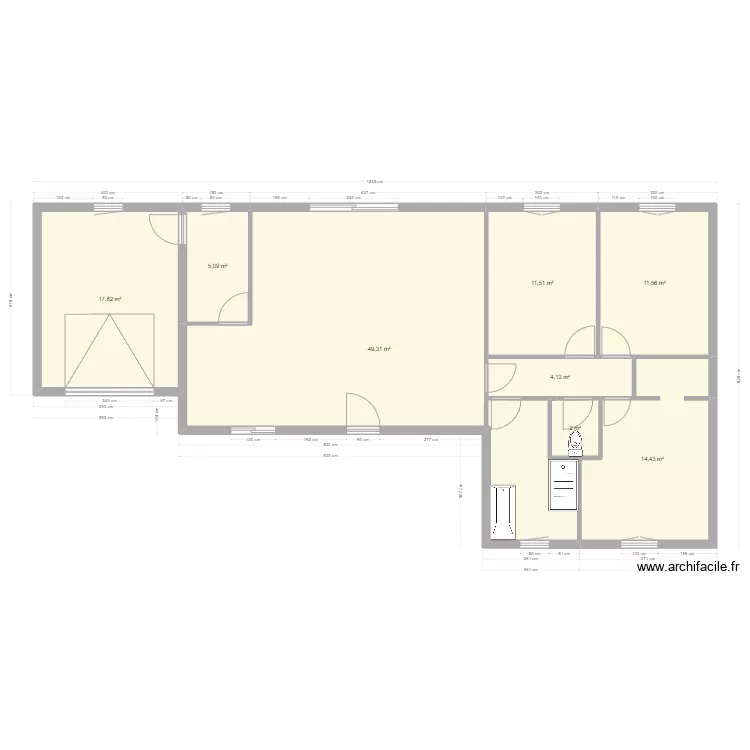 MAISON 1 SA. Plan de 