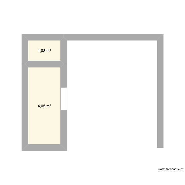 BINIBECA - cuisine 1. Plan de 2 pièces et 5 m2