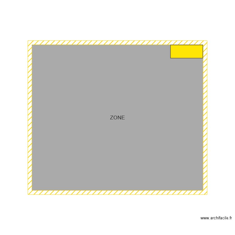 Zone. Plan de 0 pièce et 0 m2