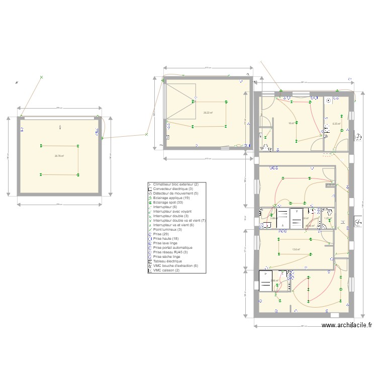 mas baron etage. Plan de 0 pièce et 0 m2